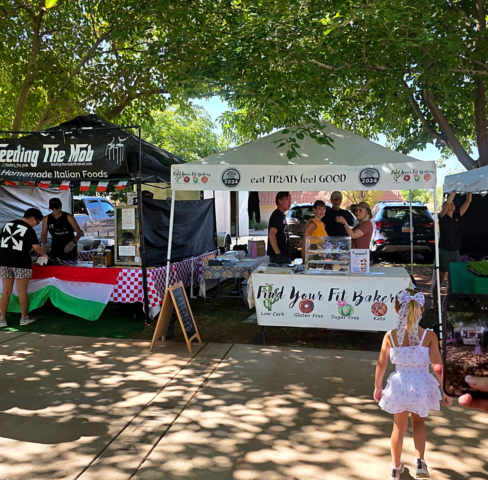 The Find Your Fit Bakery booth at the St. George downtown farmers market
